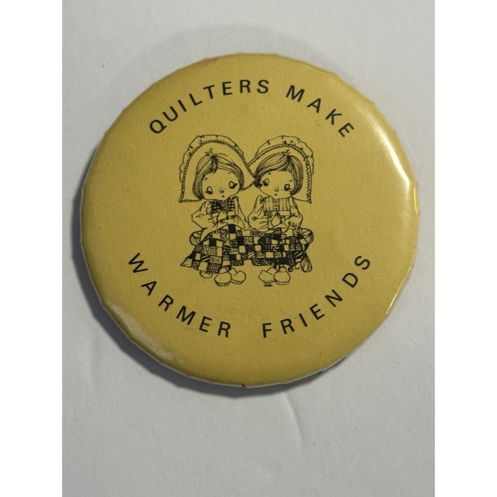 Vintage‎ Quilting Pin Button 2 1/2"